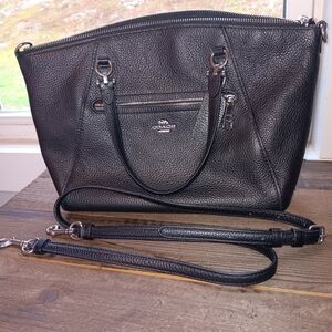 Coach Black Leather Women's Bag